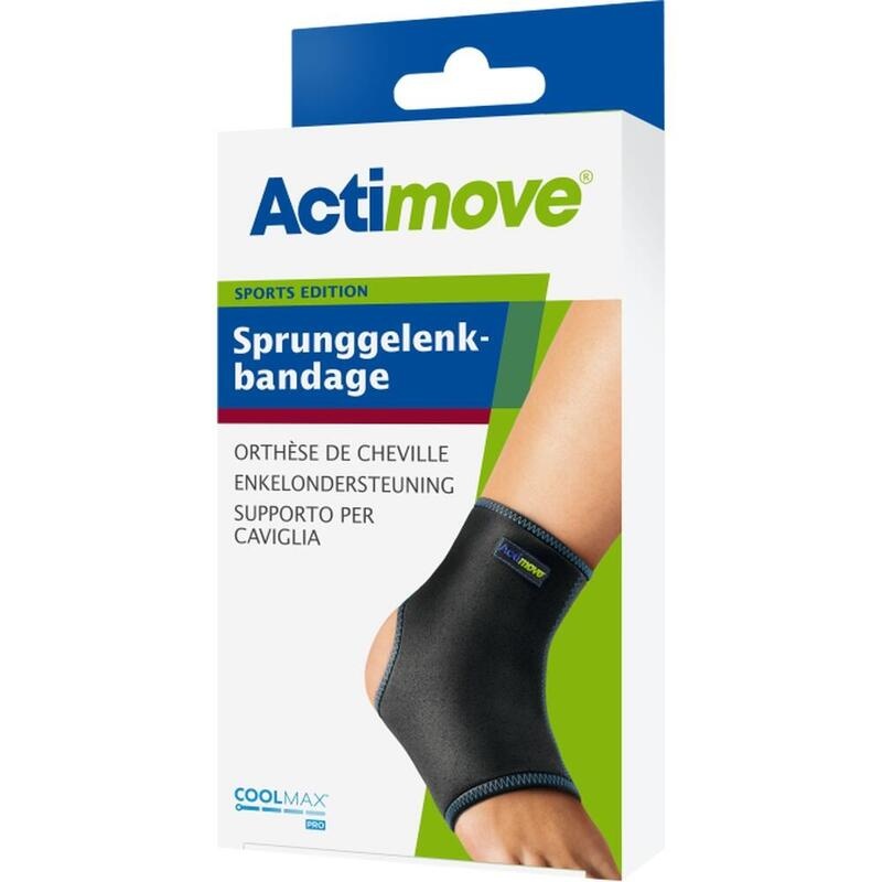 ACTIMOVE Sport Sprunggelenkbandage M schwarz